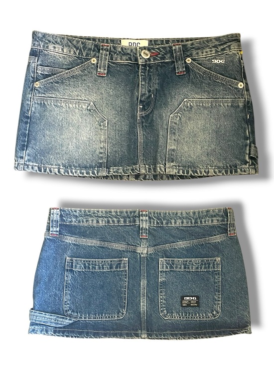 BDG Dresses & Skirts - BDG Urban Outfitters Y2K Denim Mini Skirt Contrast Stitch Size Medium NWOT